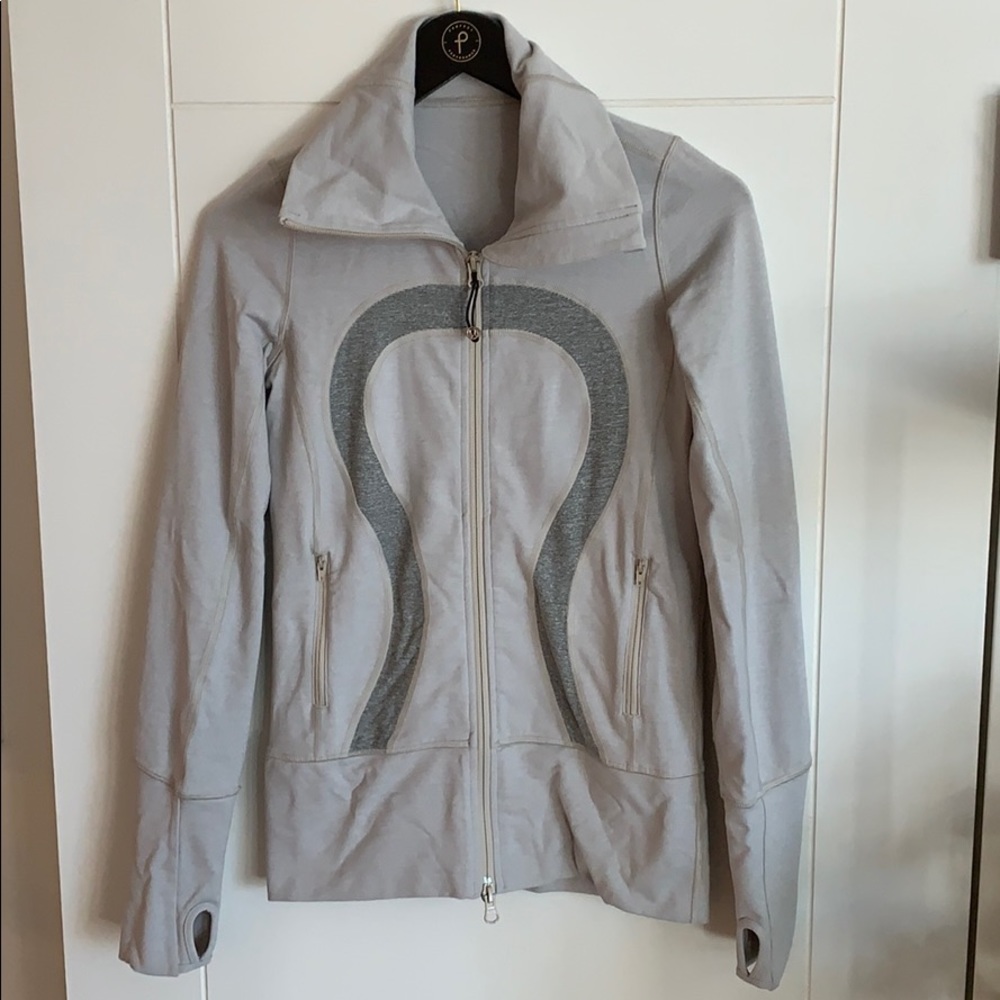 Lululenon logo mock neck zip up